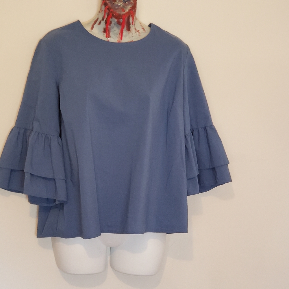 Ruffle sleeve blouse
